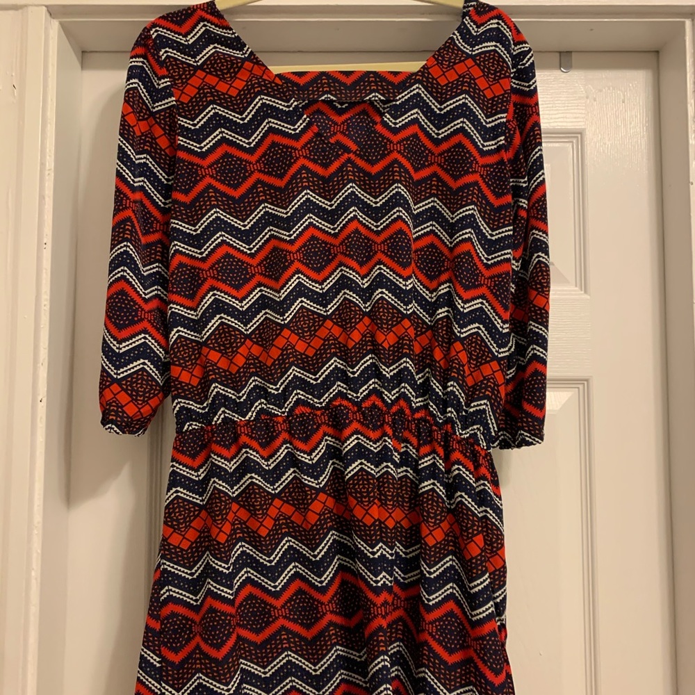 Bebop patterned dress.